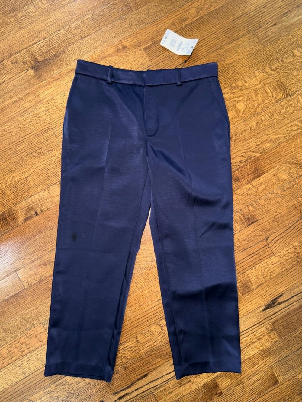 NWT Zara ZW Collection Heavy Satin Trousers